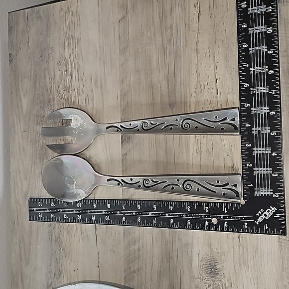 Lenox Large Serving Bowl With Utensils - Picture 11 of 14